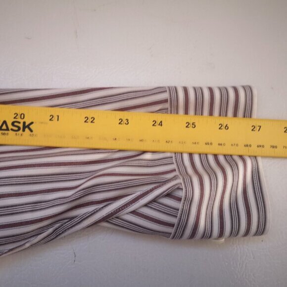 Eddie Bauer Relaxed Fit Mens Size XL Wrinkle Resistant Striped Shirt - Picture 11 of 12